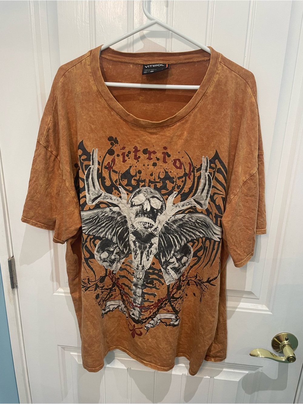 VitiSol Men's Short Sleeve Graphic Tee — Distressed Rust